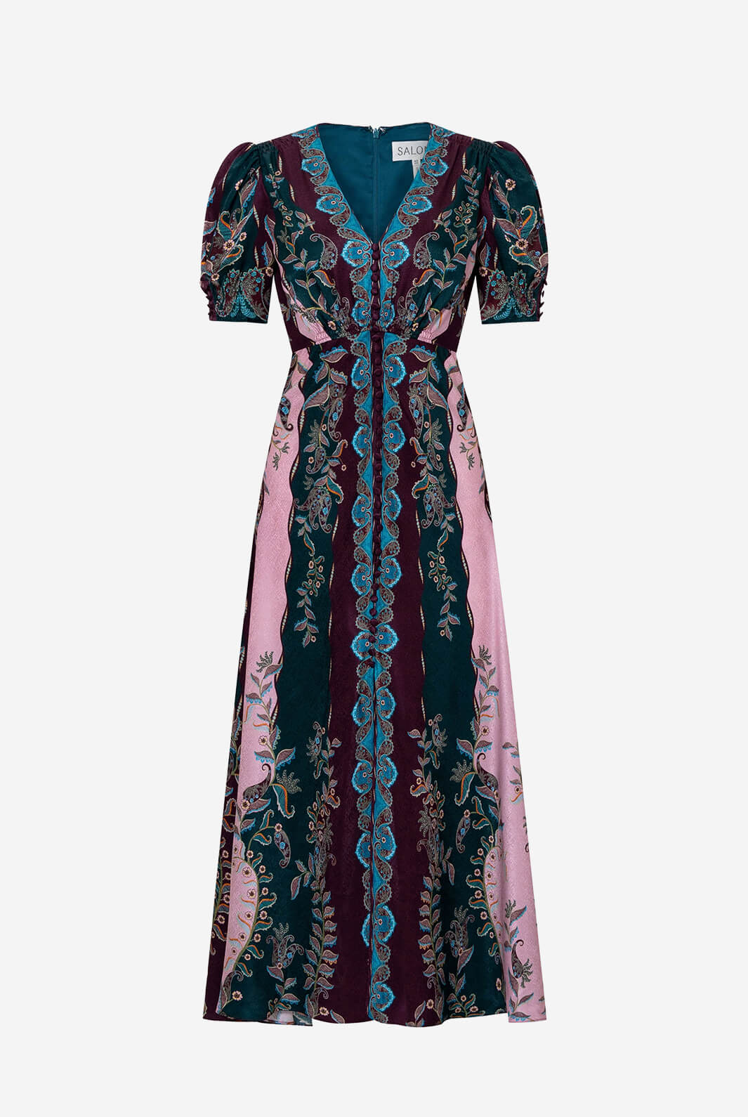 Lea Long Dress in Boteh Stripes – Blushportugal