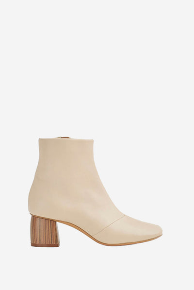 WOODEN HEEL ANKLE BOOTS