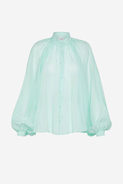 Cotton Silk Voile Bohemian Shirt