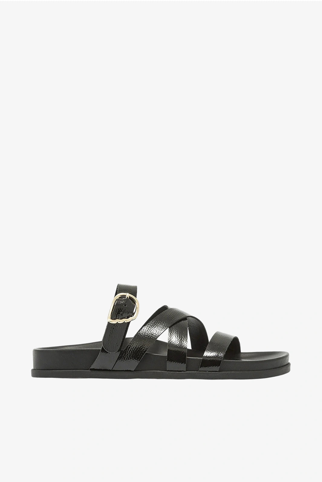 Filipa leather sandals, black – Blushportugal