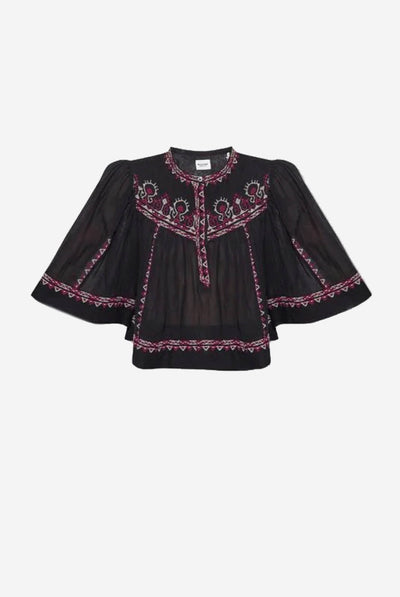 Juline embroidered cotton blouse
