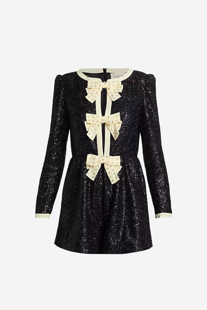 knee length dresses for ladies Saloni Women's Camille Mini Dress
