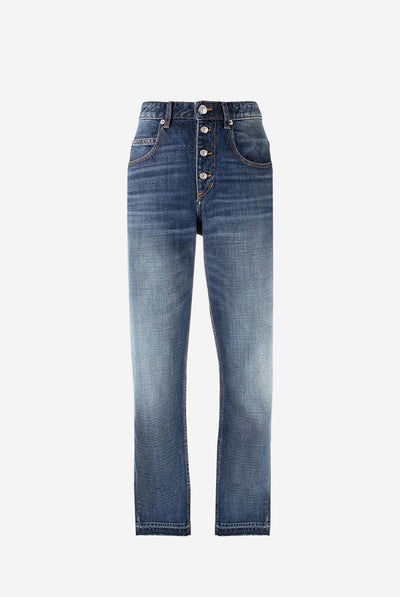 Belden high-rise straight-leg jeans