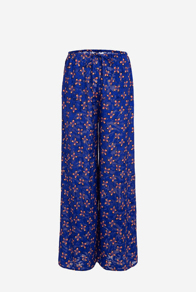 Kai Trousers In Petals Navy